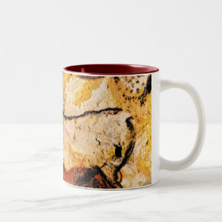 Tasse, Höhle, lascaux Zweifarbige Tasse