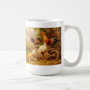 Tasse-Hühner, Hähne, Küken Tasse