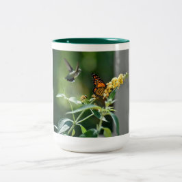Tasse Hummingbird und Butterfly