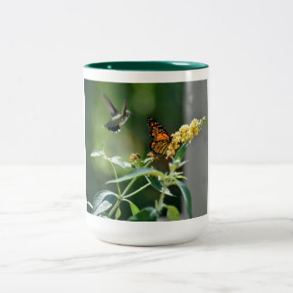 Tasse Hummingbird und Butterfly