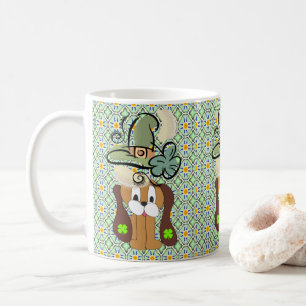 Tasse Hund am St. Patrick's Day