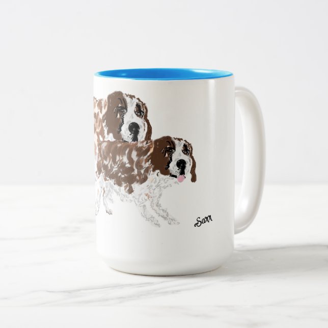 Tasse: Hunde Zweifarbige Tasse (VorderseiteRechts)