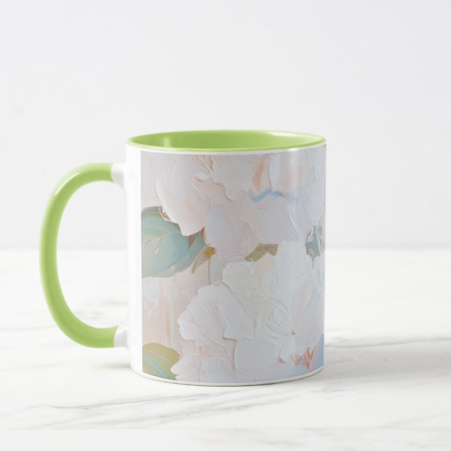 Tasse, Hydrangea Abstrakte Aquarellbilder Tasse (Links)