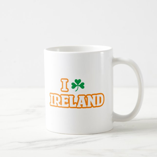 Tasse "I [KLEEBLATT] IRLAND" (Rechts)