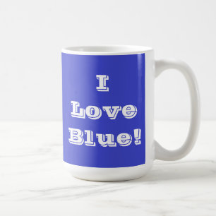 Tasse I Liebe Blau