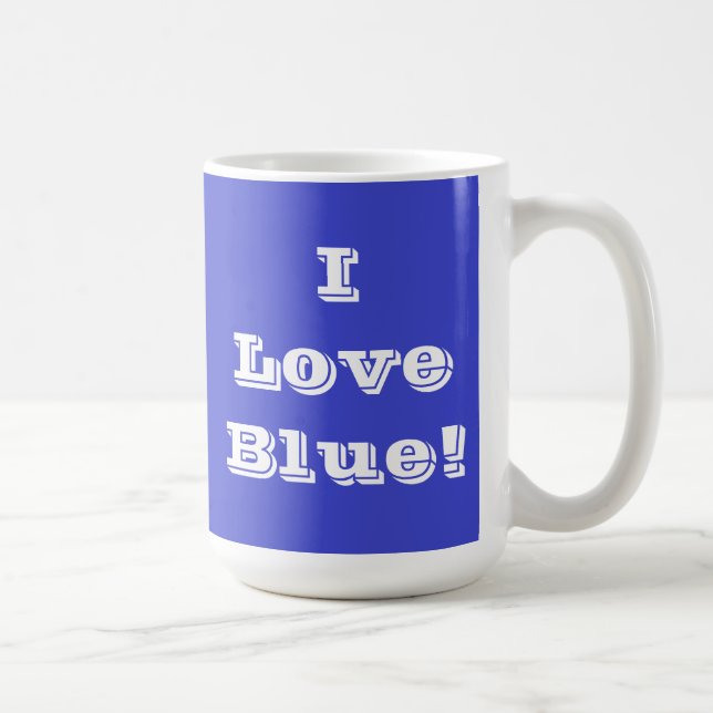 Tasse I Liebe Blau (Rechts)