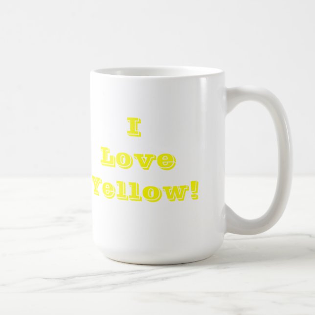 Tasse I Liebe Gelb (Rechts)