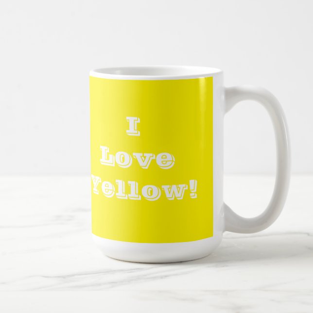 Tasse I Liebe Gelb (Rechts)
