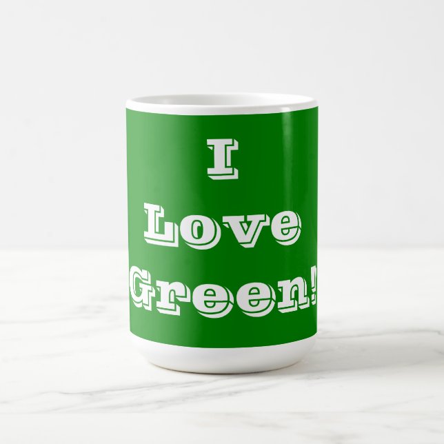 Tasse I Liebe Grün (Mittel)