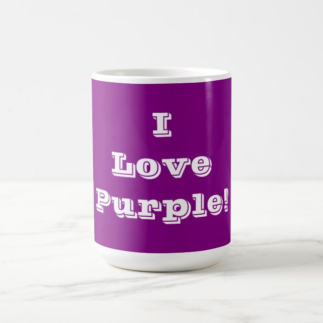 TASSE I LIEBE LILA (Mittel)