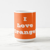 Tasse I Liebe Orange