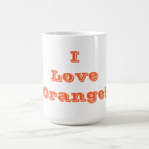Tasse I Liebe Orange