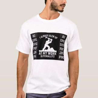 Tasse 'Ich explodiere immer bei meiner Arbeit' – L T-Shirt