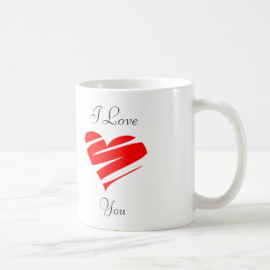 Tasse. Ich habe dich Liebe. Tasse