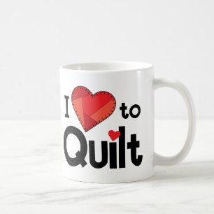 Tasse "Ich liebe Quilten" – Süßes Geschenk für Qui