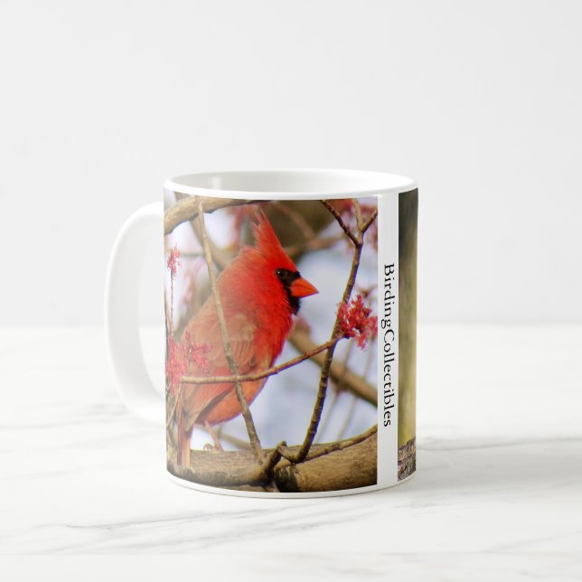 Tasse II des nördlichen Kardinals von BirdingColle (Vorderseite Links)