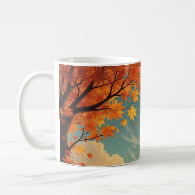Tasse im Herbst (Links)