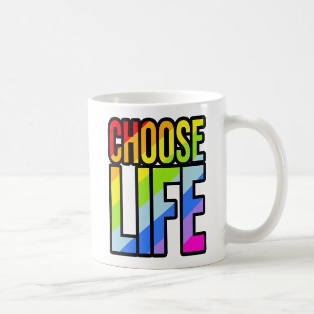 Tasse im Retro-Stil der 80er Jahre (Rechts)