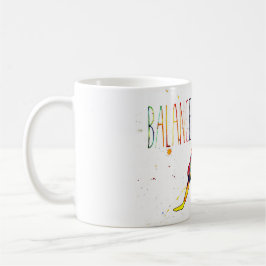 Tasse im Yoga-Aquarell-Design