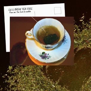 Tasse in China Teetasse für Teeliebhaber Fotografi Postkarte