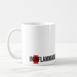 Tasse in entzündlich
