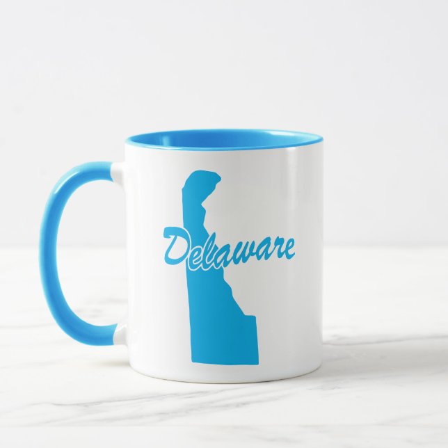 Tasse in Form des Bundesstaates Delaware (Links)