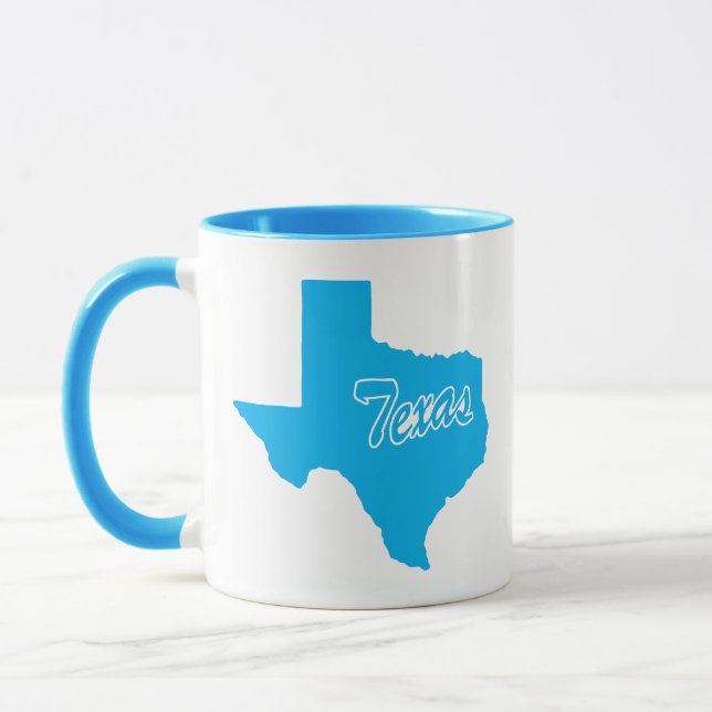 Tasse in Form des Bundesstaates Texas (Links)