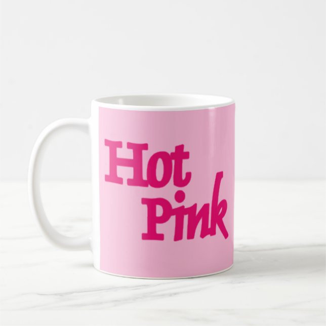 Tasse in Rosa, Heiß rosa (Links)