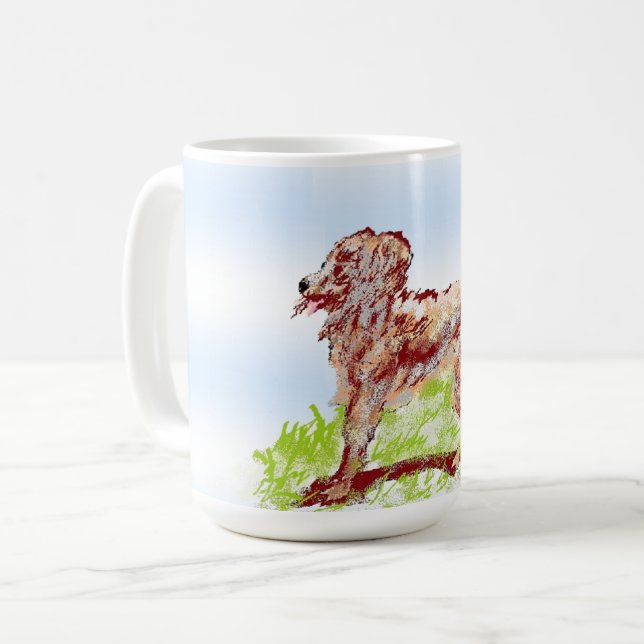 Tasse: Irish Setter Kaffeetasse (Vorderseite Links)