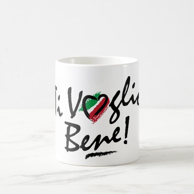 Tasse: Italienisches Ti voglio bene Kaffeetasse (Mittel)