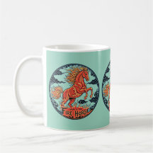 Tasse Jahr des Feuerpferdes