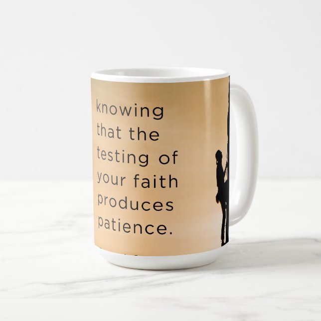 Tasse James 1:3 (VorderseiteRechts)