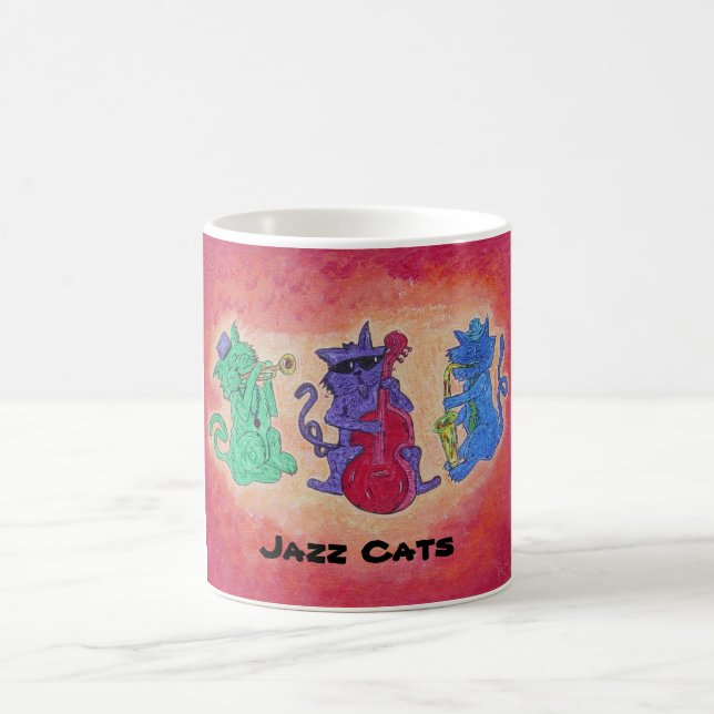 Tasse - Jazz-Katzen (Mittel)