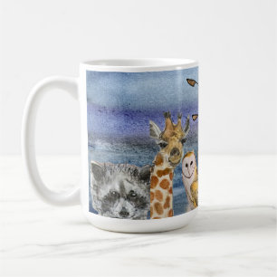 Tasse: Joanna fliegt über Tiere Kaffeetasse