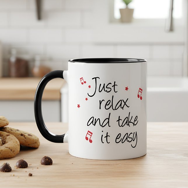 Tasse "Just relax" (mug just relax and take it easy)