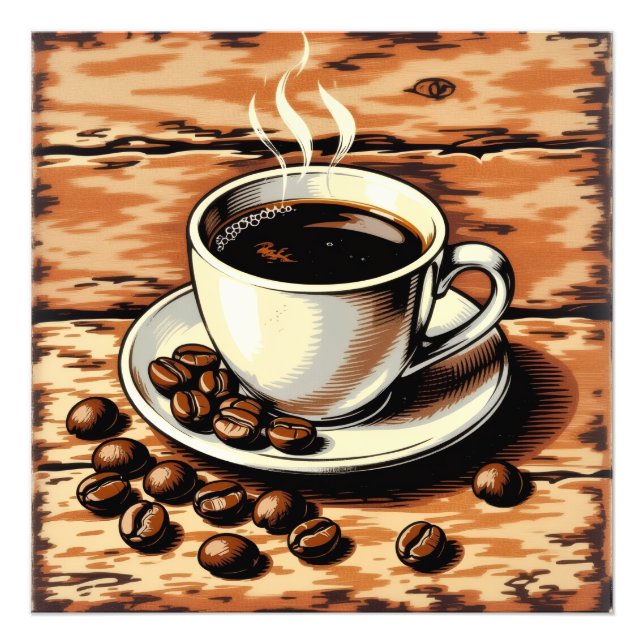 Tasse Kaffee Fotodruck (Vorne)