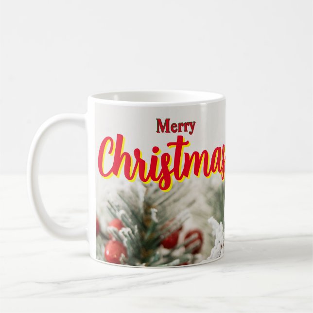 Tasse Kaffee frohe Weihnachten Venezuela, anpassba (Links)
