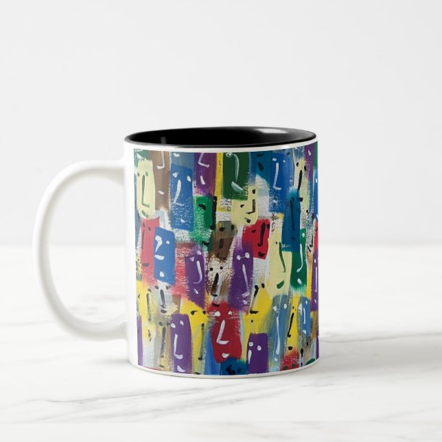 Tasse Kaffee mit Freunden (Links)