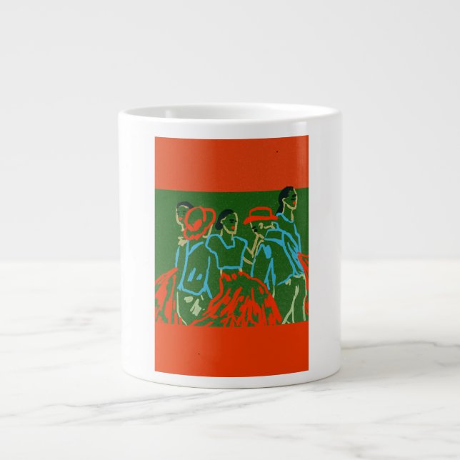 Tasse Kaffee Muster Logo Mann &Frau  (Vorderseite)