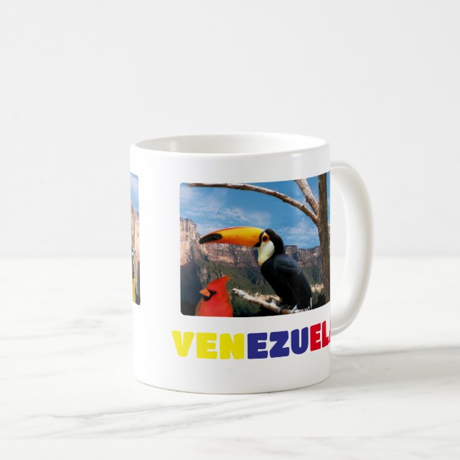 Tasse Kaffee Tasse I Liebe Venezuela, kundenspezif (VorderseiteRechts)