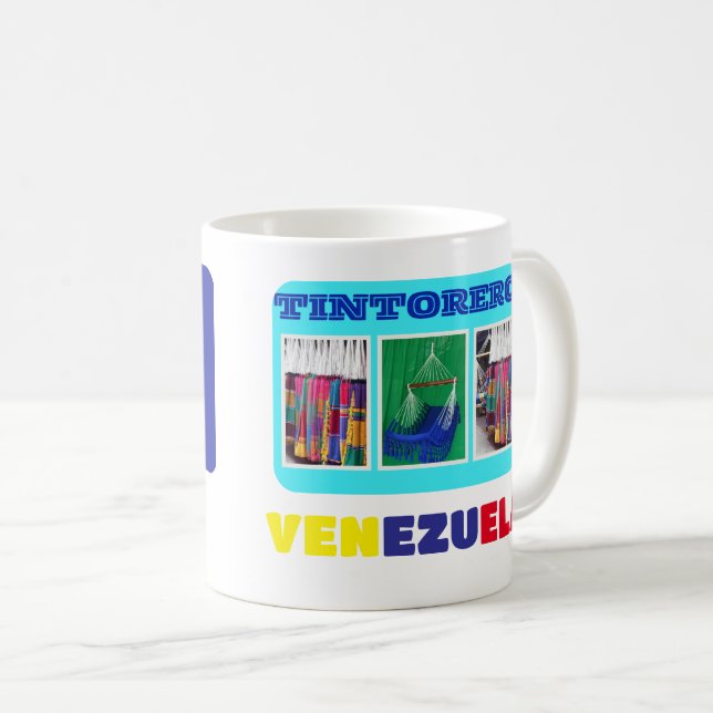 Tasse Kaffee Tasse I Liebe Venezuela, kundenspezif (VorderseiteRechts)
