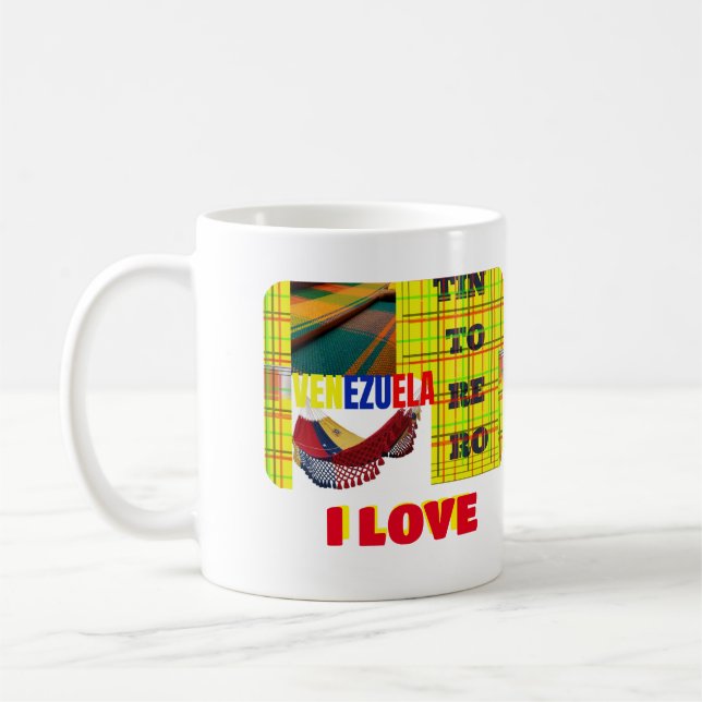 Tasse Kaffee Tasse I Liebe Venezuela, kundenspezif (Links)