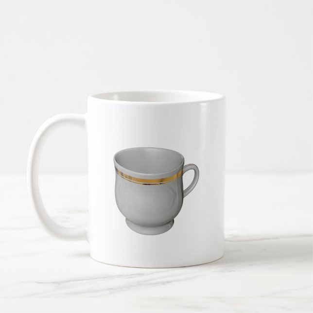 Tasse Kaffee Tischdekoration Illustration (Links)