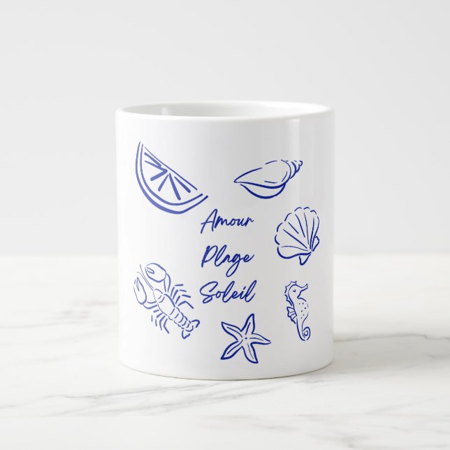 Tasse Kaffeeprobe Meer Strand Sommer  (Vorderseite)