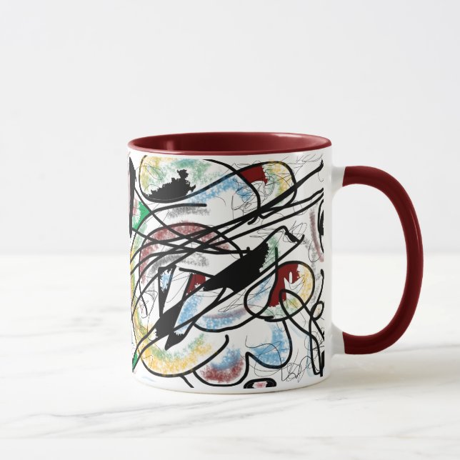 Tasse Kandinsky-inspiriert (Rechts)