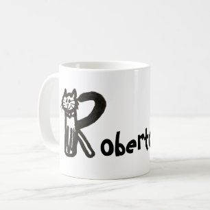 Tasse - Katzenbrief R mit Namen