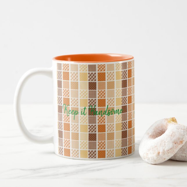 Tasse Keep it Handsome Orange (Mit Donut)
