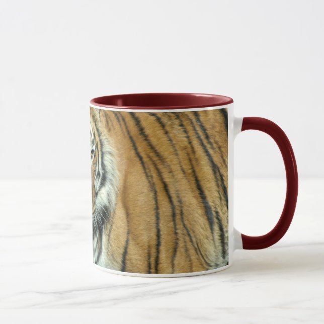 Tasse: Kosmischer Tiger (Ringer) Tasse (Rechts)