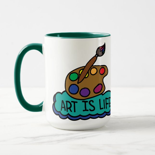 Tasse 'Kunst ist Leben' (Links)