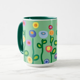 Tasse künstlerischer Blume